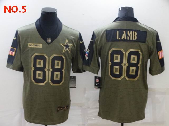 Men's Dallas Cowboys #88 CeeDee Lamb Jersey NO.5;